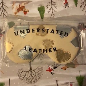 Understated leather eye mask